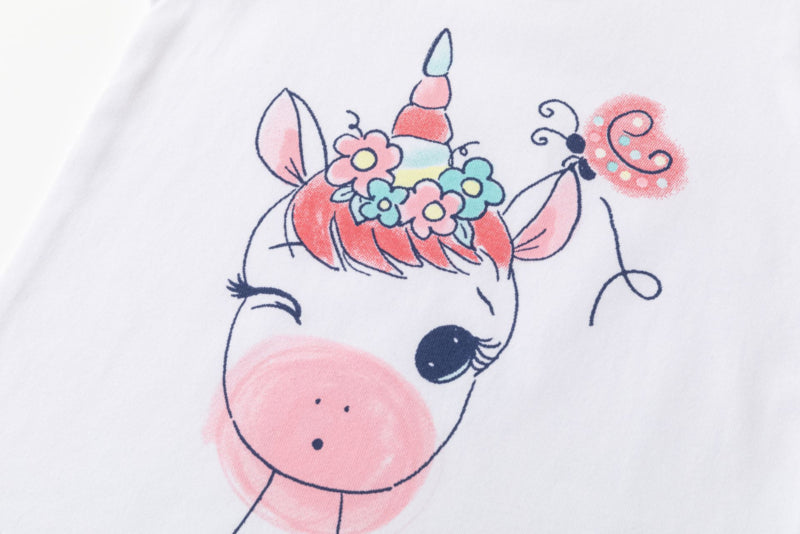 Newness Shirt Wit Unicorn BGV64549