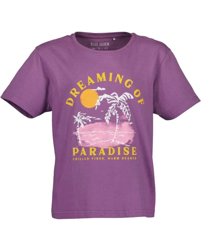 Blue Seven T-shirt "Dreaming" Paars