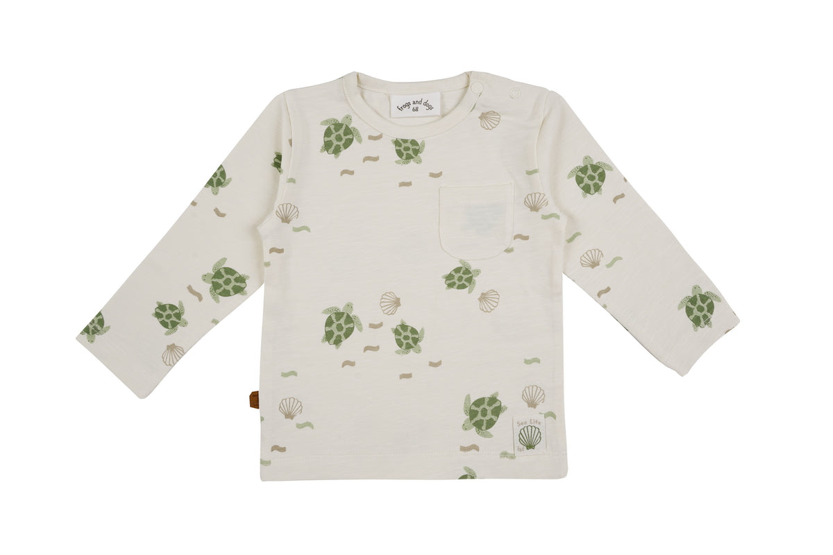 Frogs & Dogs T-Shirt Tuttle Offwhite “ Sea Life “ 24034002