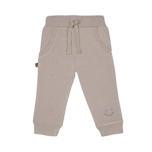 Frogs & Dogs Joggingbroek Taupe “ Smile Club “ 24081006