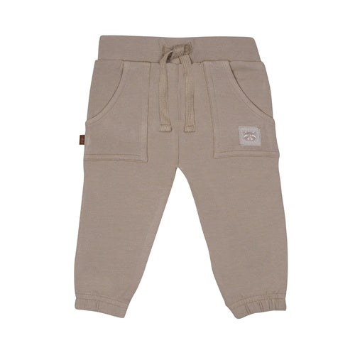 Frogs & Dogs Comfy Joggingbroek Taupe “ Raccoon Club “ 24082002