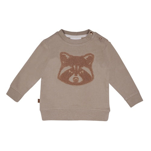 Frogs & Dogs Sweater Raccoon Taupe “ Raccoon Club “ 24082003