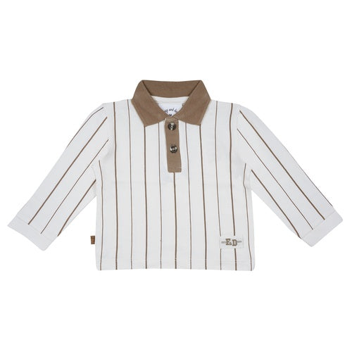 Frogs & Fogs Polo Shirt Stripe Beige “ Smart Club “ 24083003