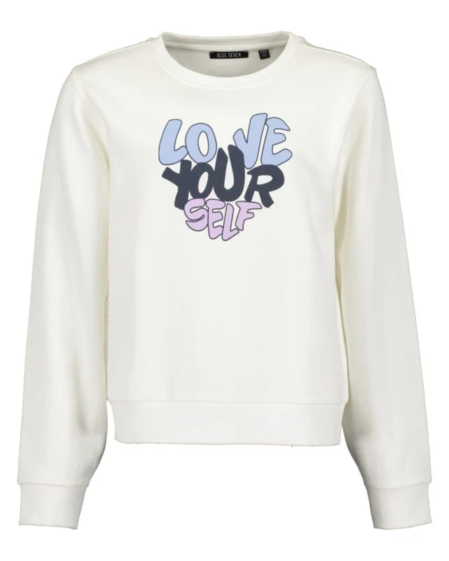 Blue Seven Teens sweater offwhite Love 570138 X5