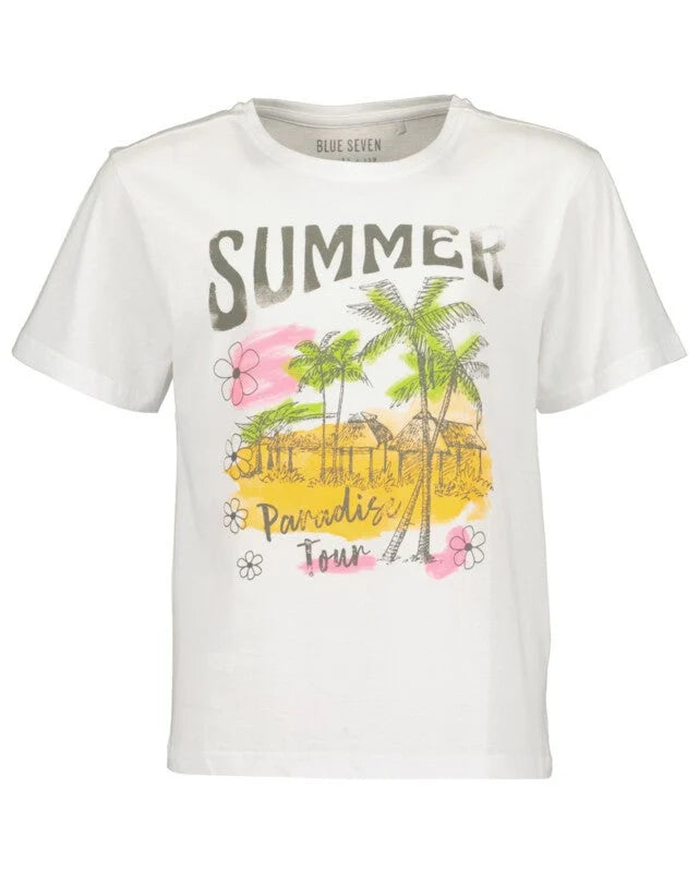 Blue Seven T-shirt "Summer"-Wit