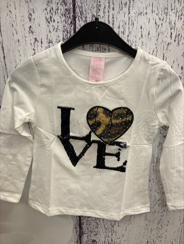 Mirano Shirt "Love" Offwhite