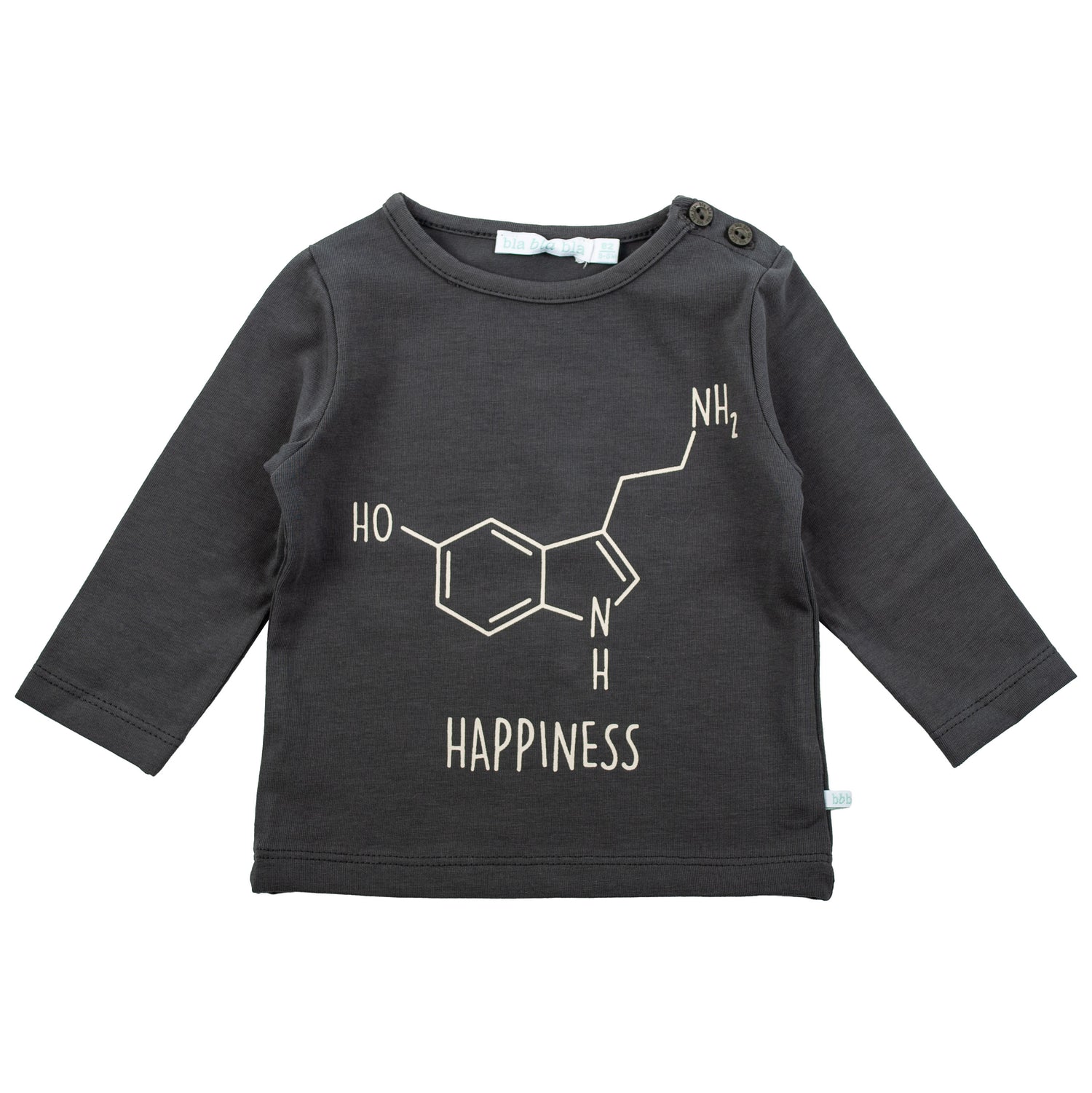 Bla Bla Bla Longsleeve Happiness Grey 87202