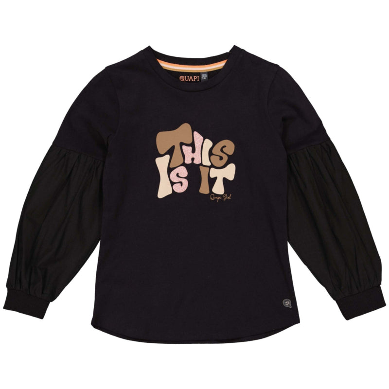 Quapi Shirt Aimee “ The Is It “ Black