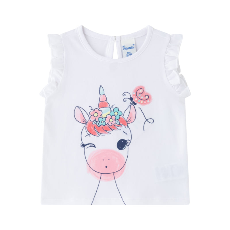 Newness Shirt Wit Unicorn BGV64549