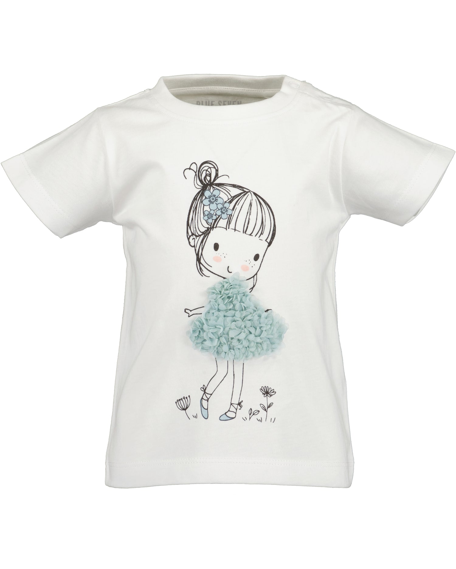 Blue Seven T-Shirt "Meisje" White  X 901139