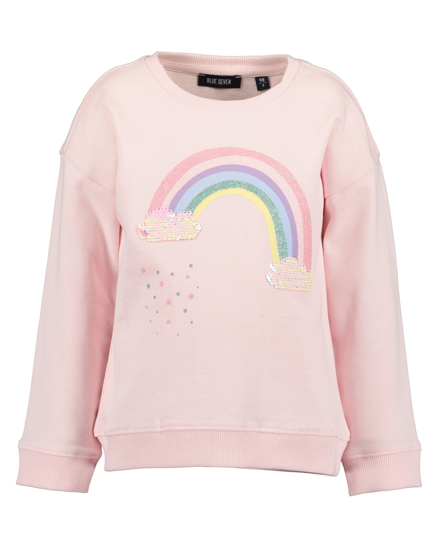 Blue Seven Sweater "Regenboog" Roze  X717603