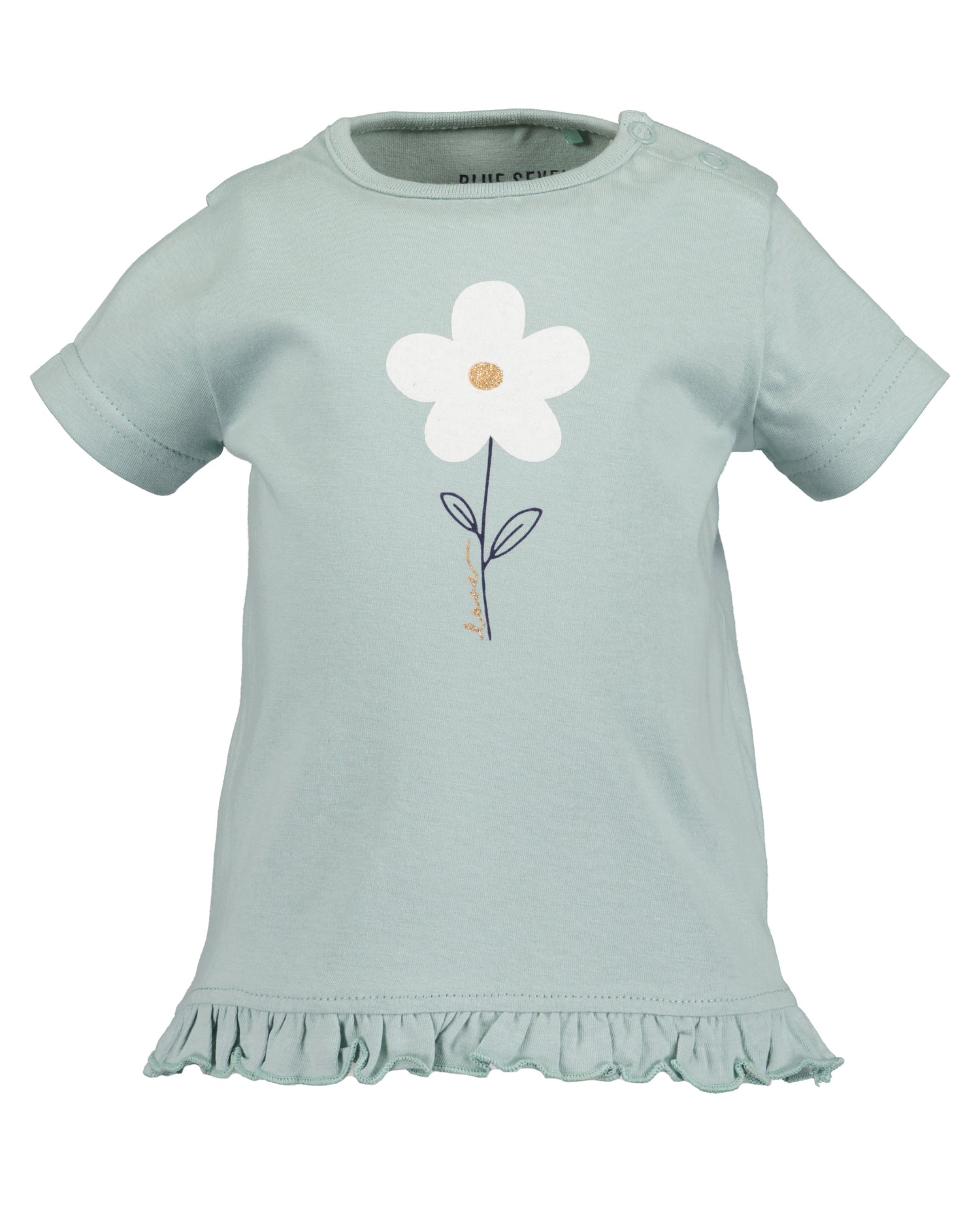 Blue Seven T-Shirt "Bloem" Groen  X901136