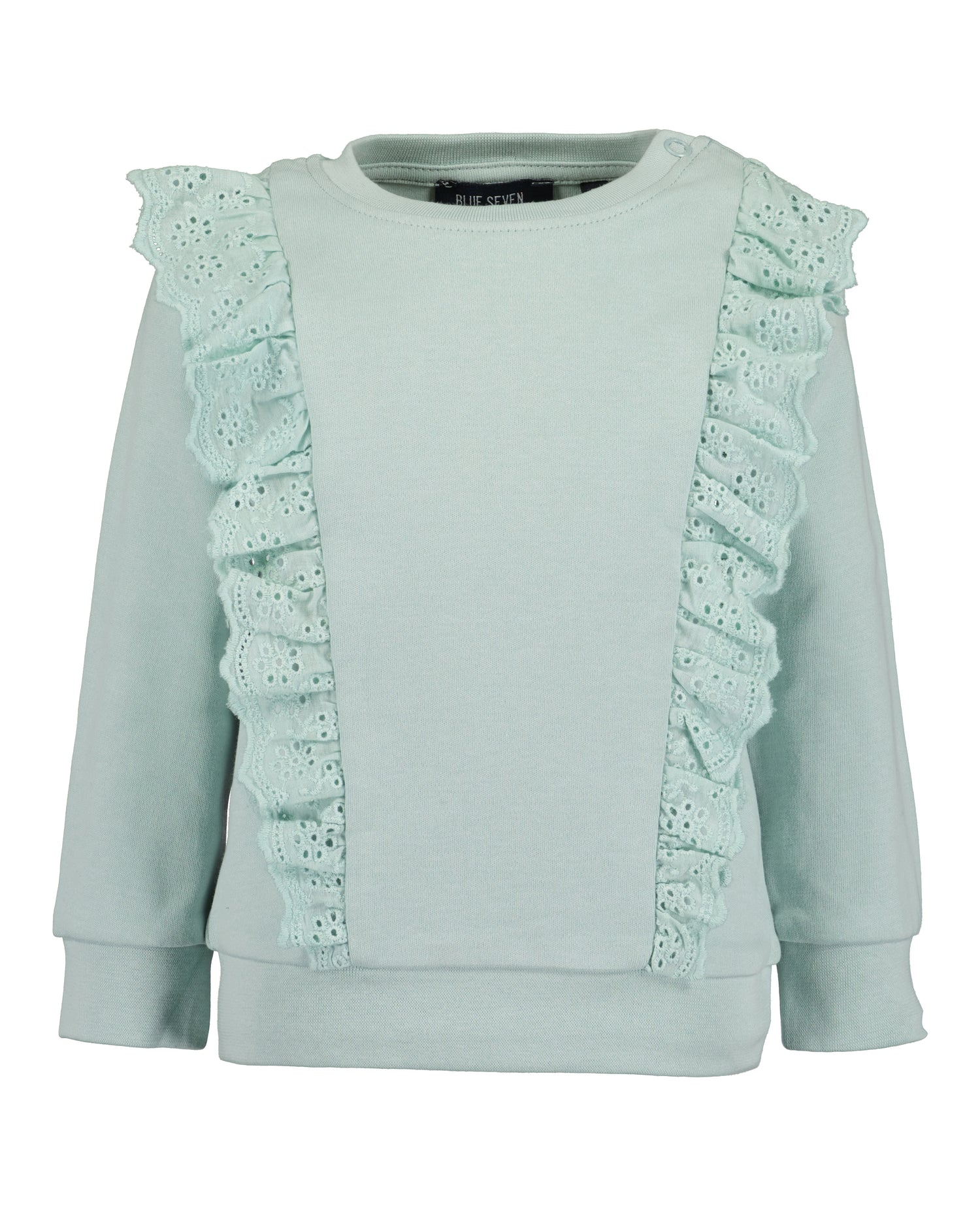 Blue Seven Sweater "Broderie" Groen  X909036