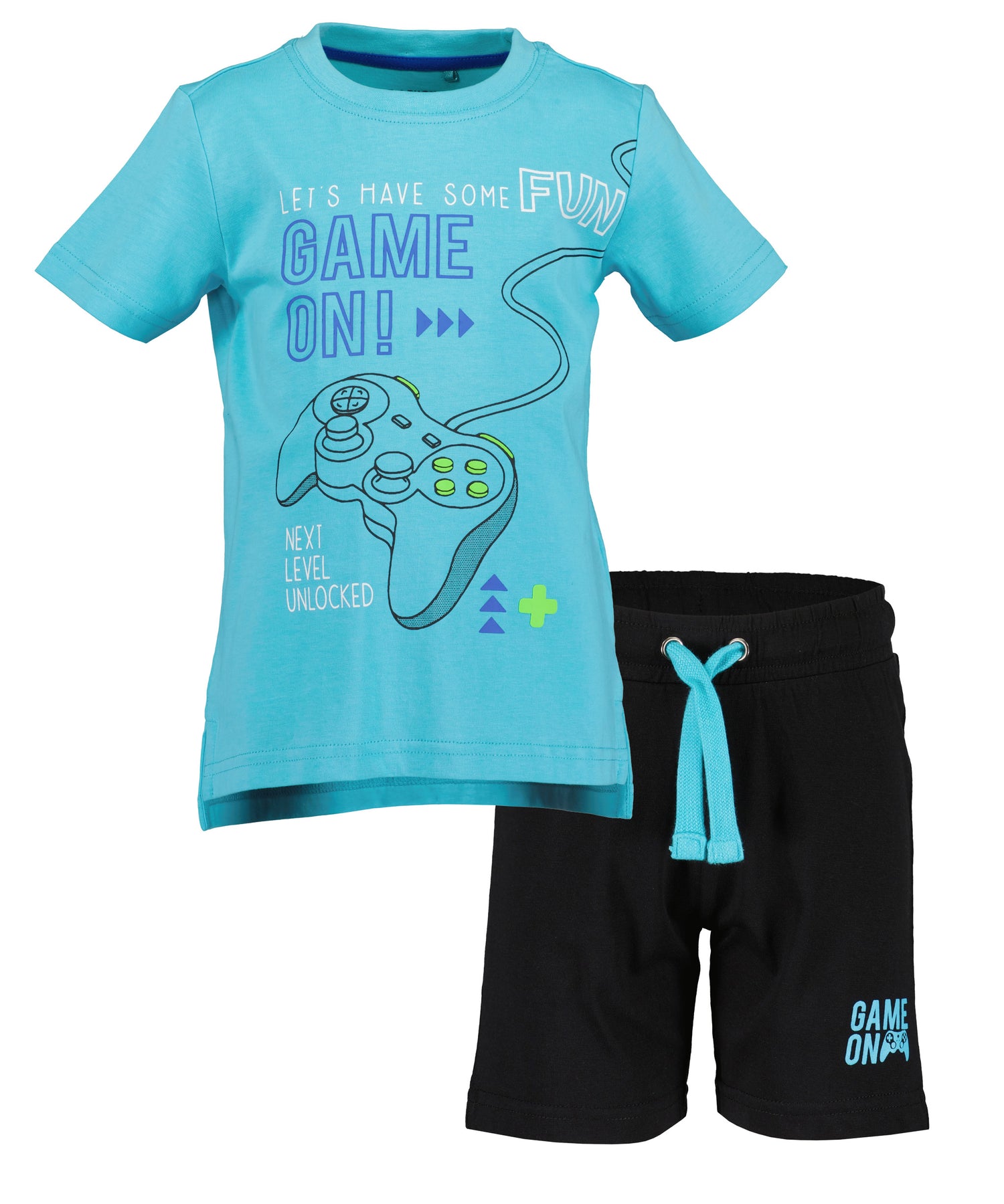 Blue Seven T-Shirt en Short  Cyan X826027