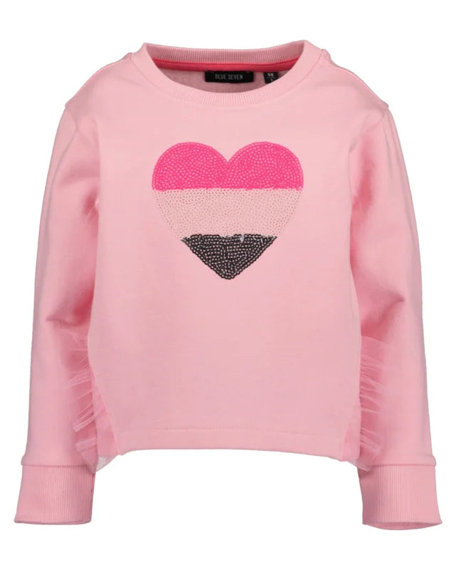 Blue Seven Kids Sweater roze Hart