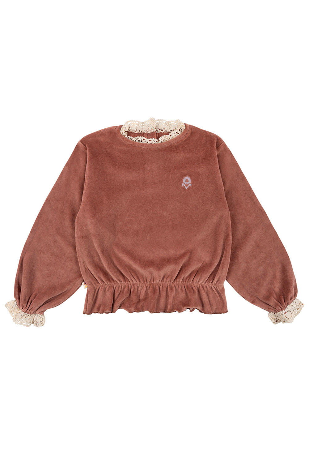 On Top Of The Cake Sweater Velvet Caroline Cedar Wood ONOTC-AW-28