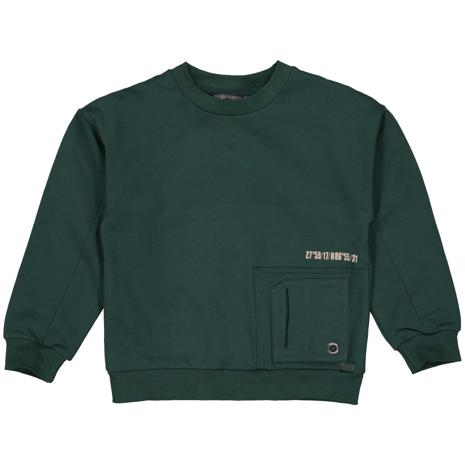 Quapi Sweater Dave Bottle Green DAVEQW242