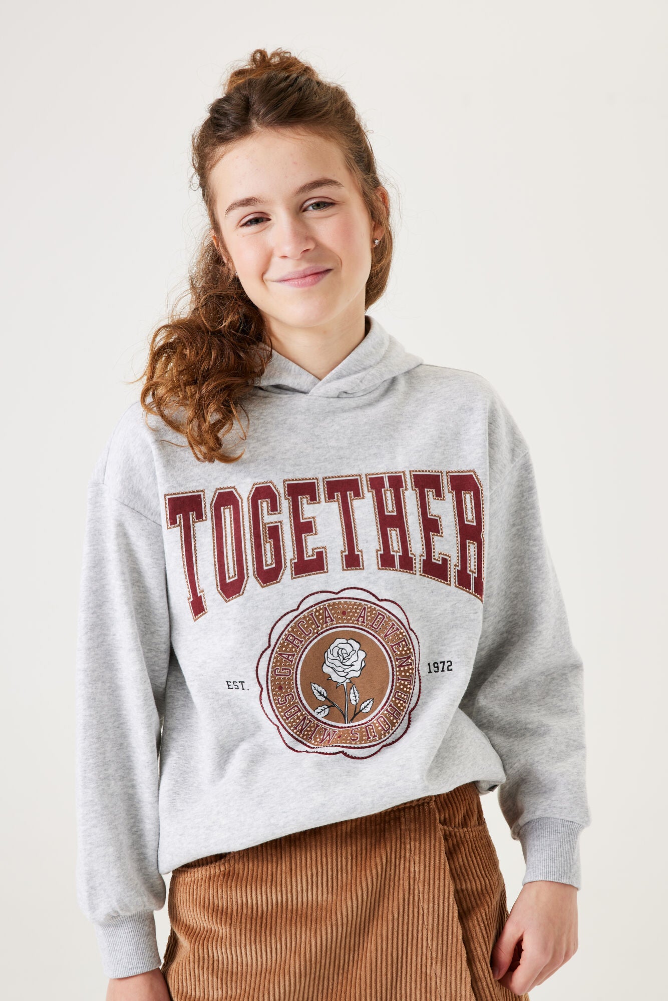 Garcia Sweater "Together" Grey Melee T42661