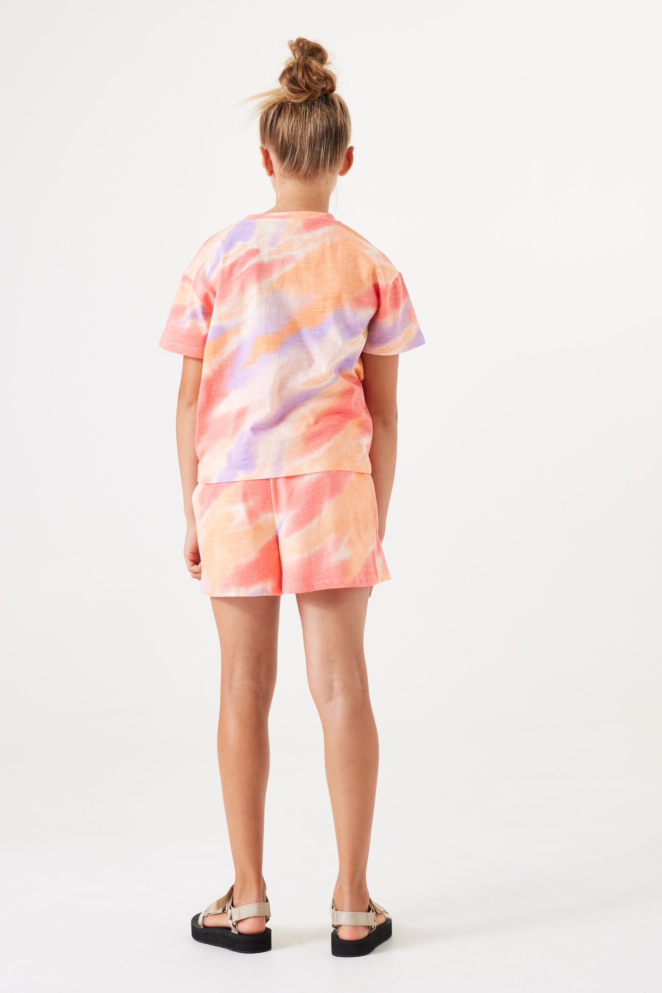 Garcia Korte Broek TIE DYE Grapefruit Q42532