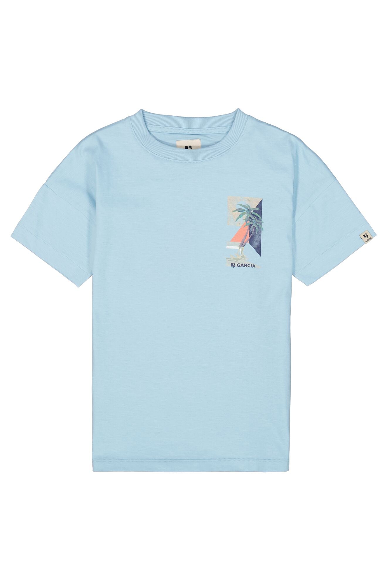 Garcia T-shirt “ Palmboom “ Surf Spray Q43404