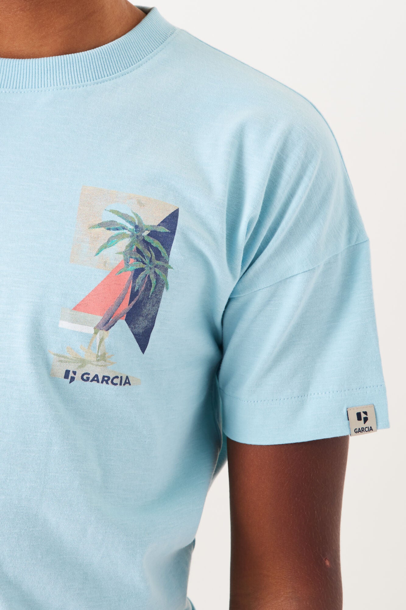 Garcia T-shirt “ Palmboom “ Surf Spray Q43404