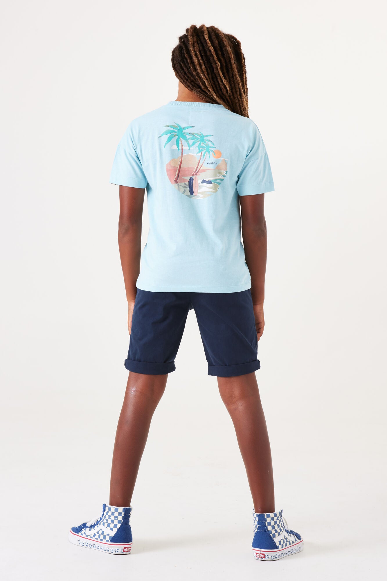 Garcia T-shirt “ Palmboom “ Surf Spray Q43404