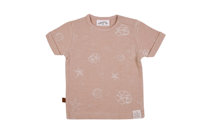 Frogs & Dogs T-Shirt Shell Terracotta “ Beach Club “ 24035001