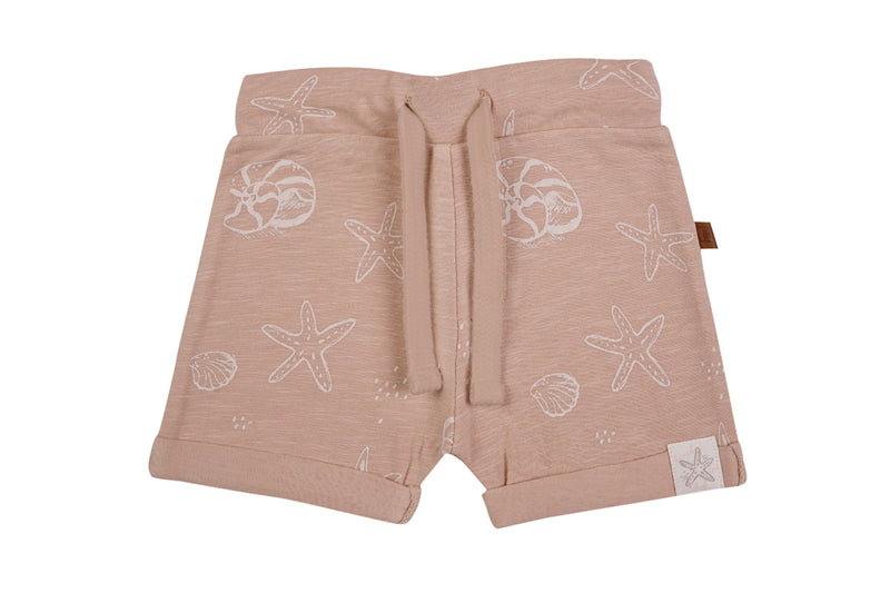 Frogs & Dogs Korte broek  AOP Shells Terracotta “ Beach Club “ 24035006