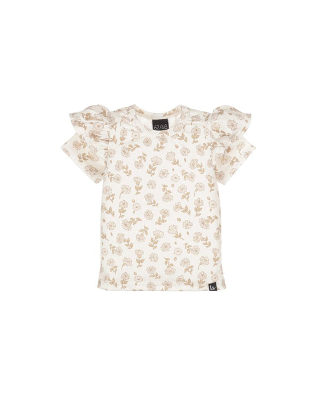 Babystyling T-shirt Ruffle Luz Flowers