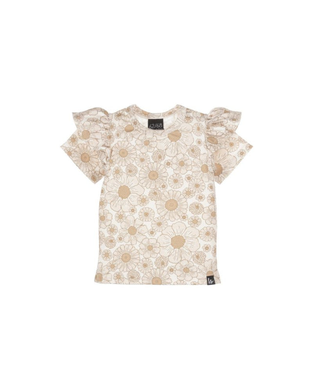 T-shirt Ruffle Beach Flowers