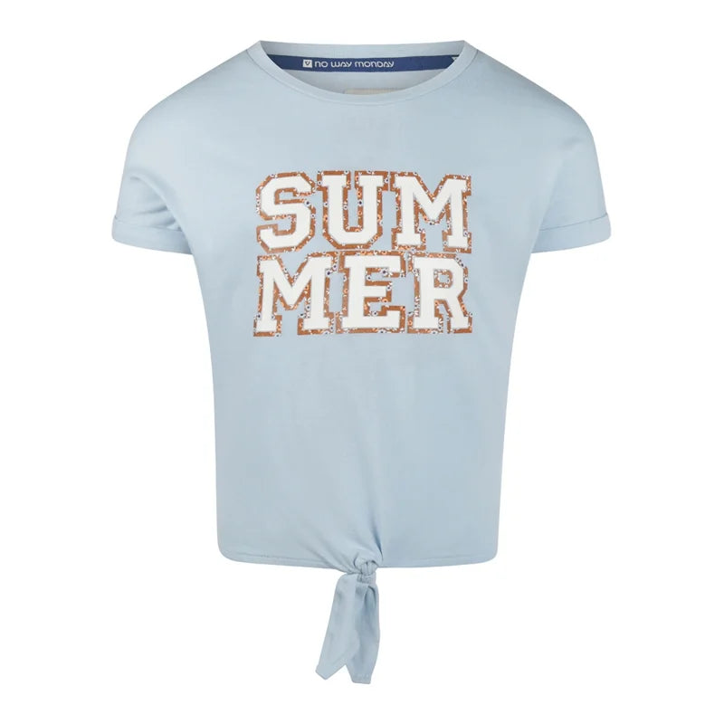 No Way Monday Shirt Summer Light Blue