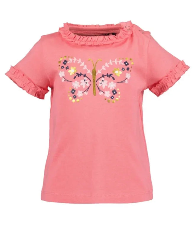 Blue Seven shirt roze vlinder