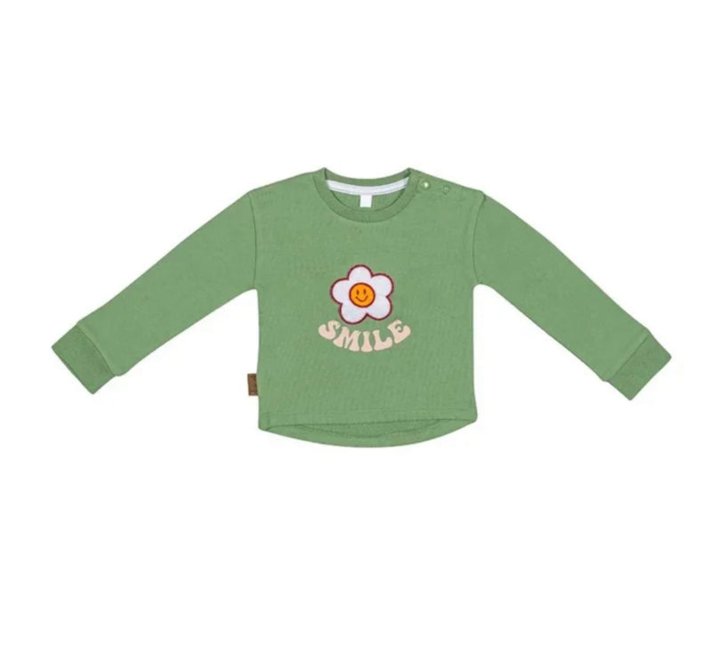 Frogs and Dogs Flower power Sweater smile