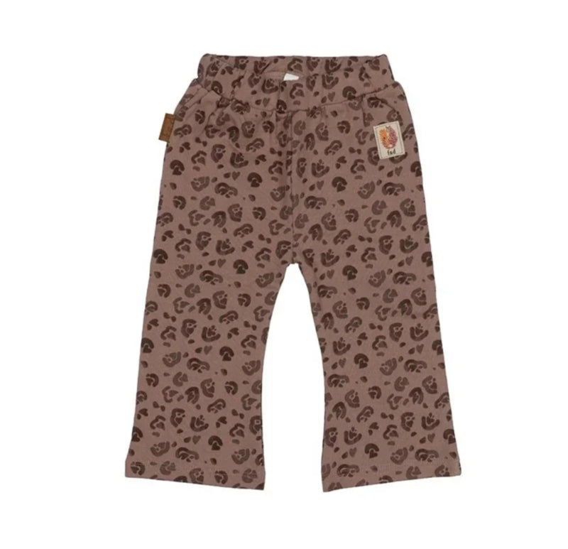 Frogs and Dogs Jungle flared pants Leopard