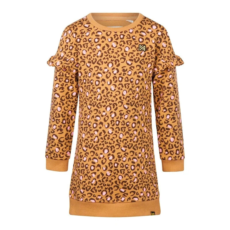 Koko Noko jurk Panter Camel S48973-37