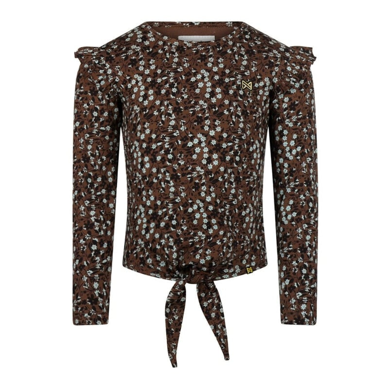 Koko Noko shirt AOP Brown