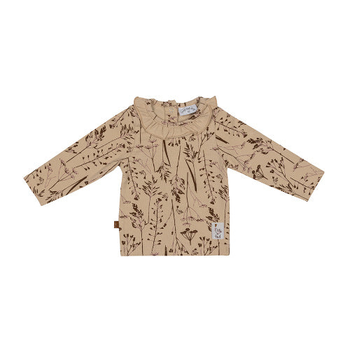 Frogs and Dogs Shirt AOP Beige Winter Flower