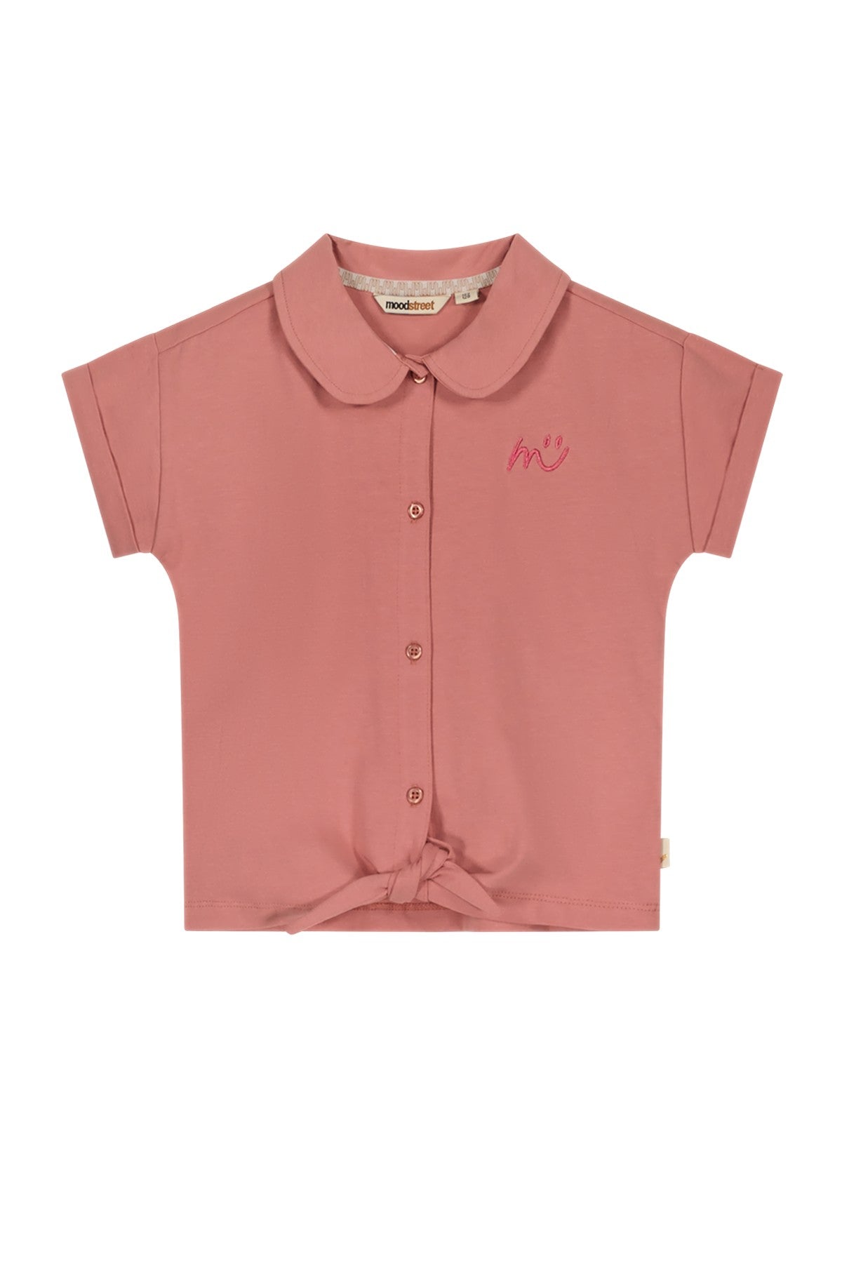 Moodstreet Blouse Knot Dusty Roze M402-5133