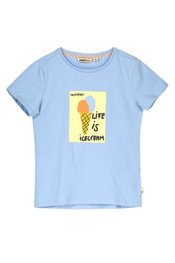 Moodstreet T-shirt Print Blue M403-5401