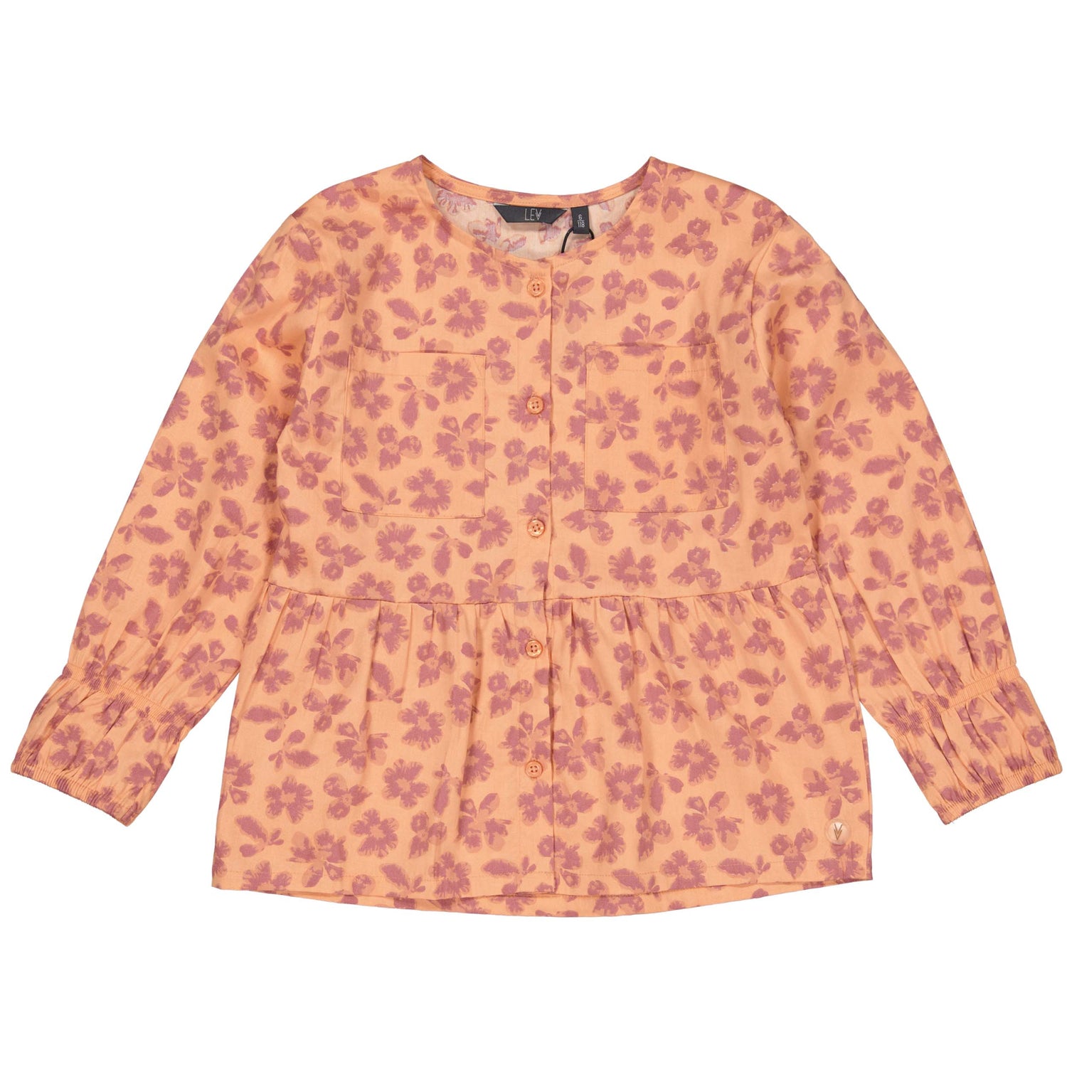 Levv Shirt Pippa Coral Flowers PIPPALW242