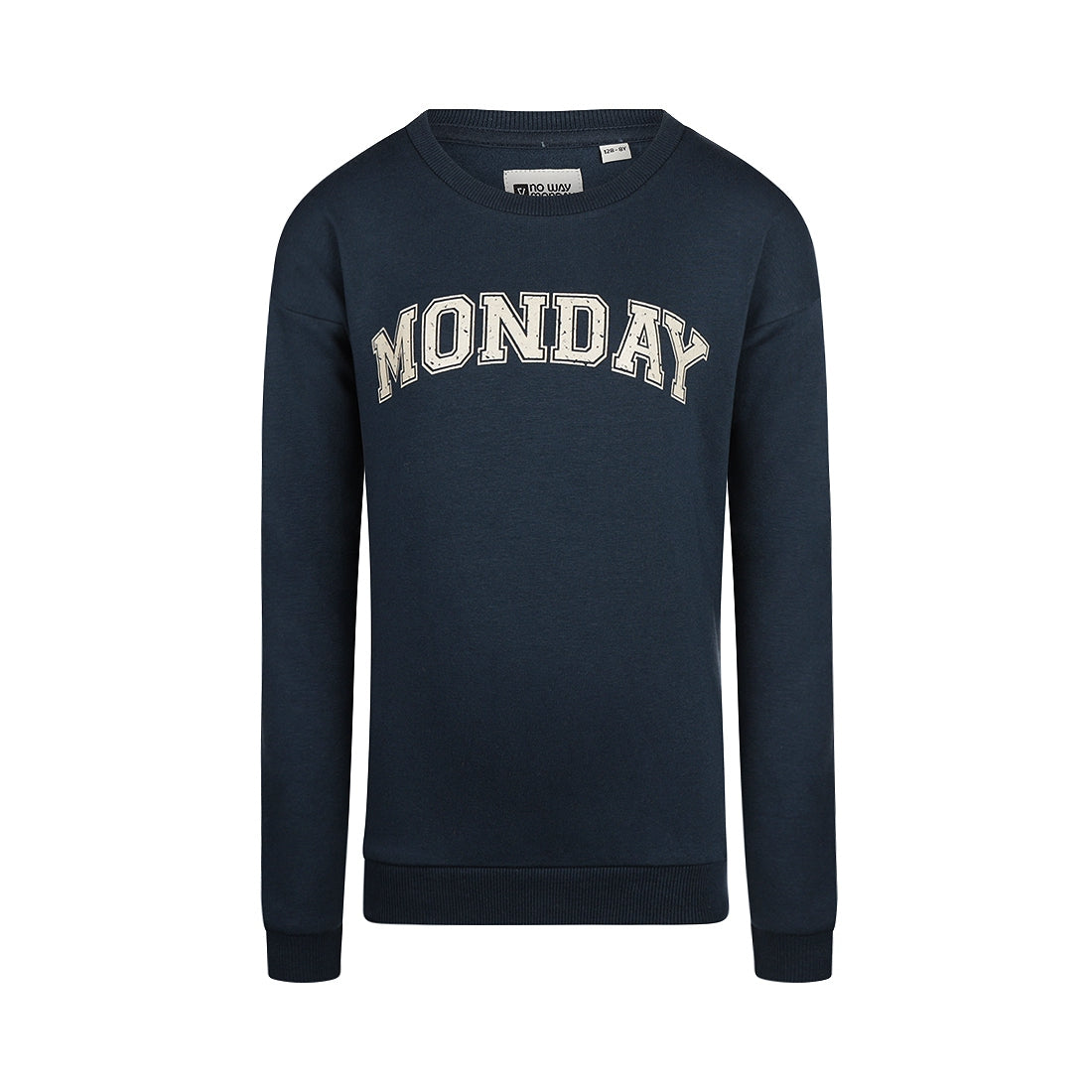 No Way Monday  Sweater  "Monday" Navy  Q52025