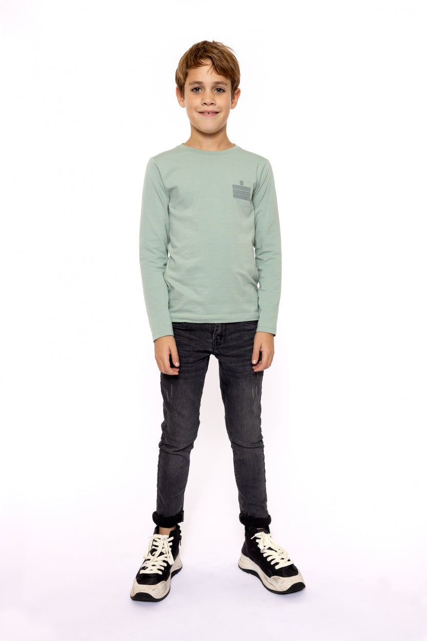 No Way Monday Longsleeve "Create" Aqua Green Q52183