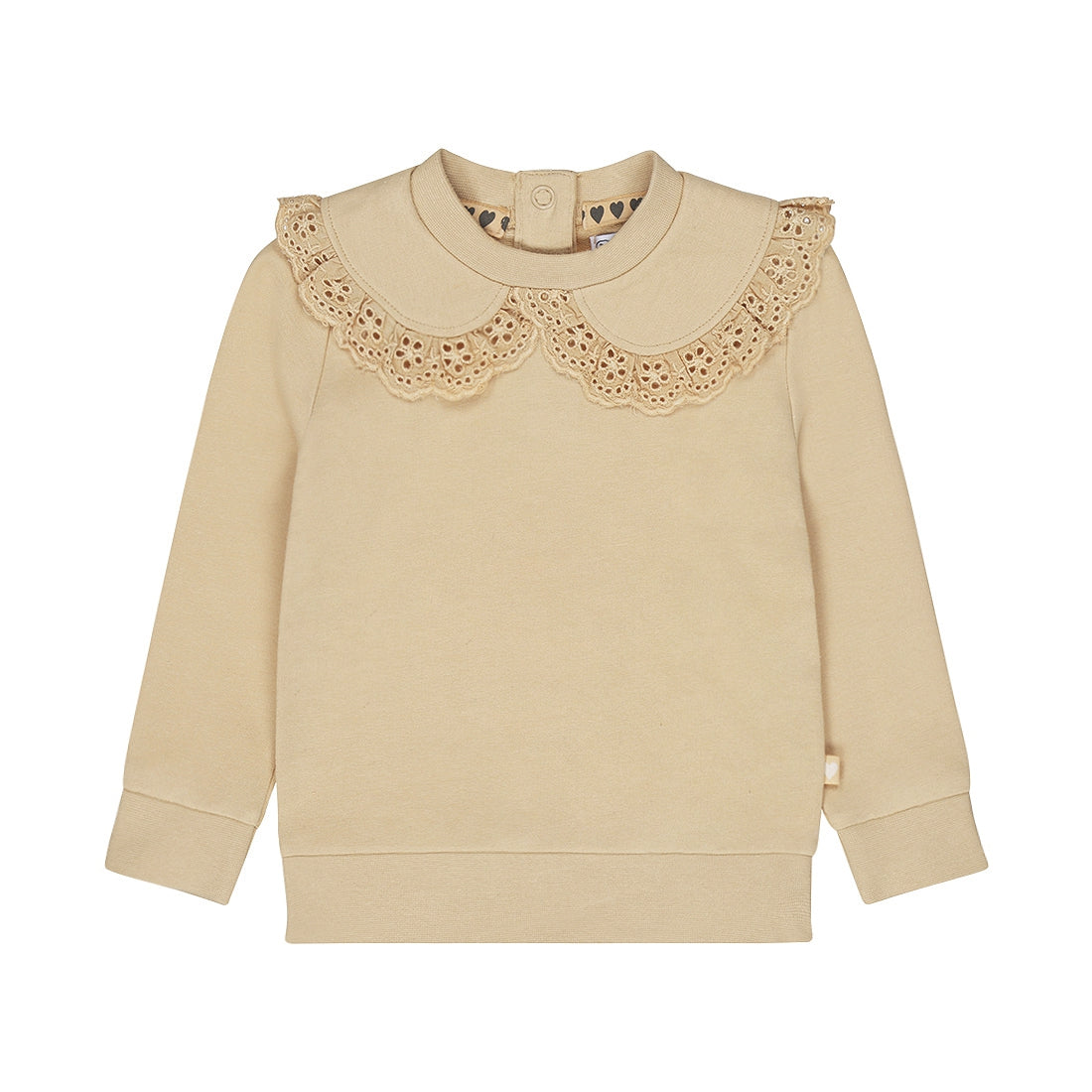 Dirkje Sweater  "Kraagje"   Dark Sand  Q52323-35