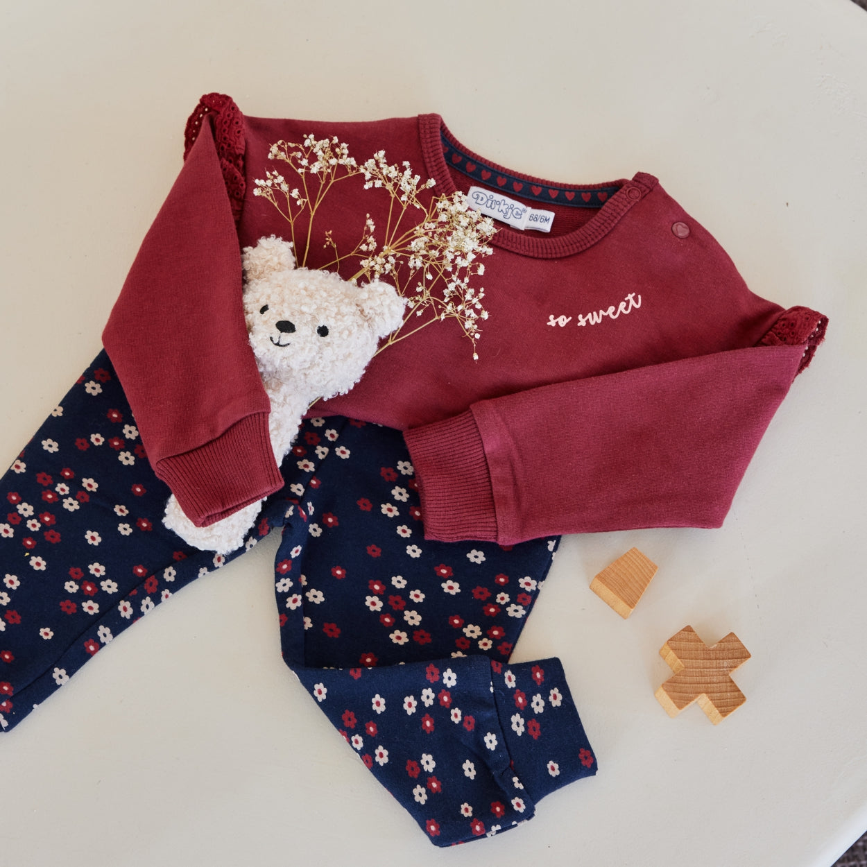 Dirkje Sweater  "So Sweet"  Dark Red Q52479