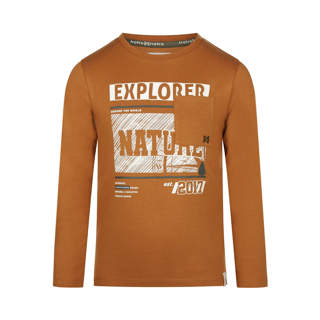 Koko Noko Longsleeve  "Explorer"  Brown Q52811