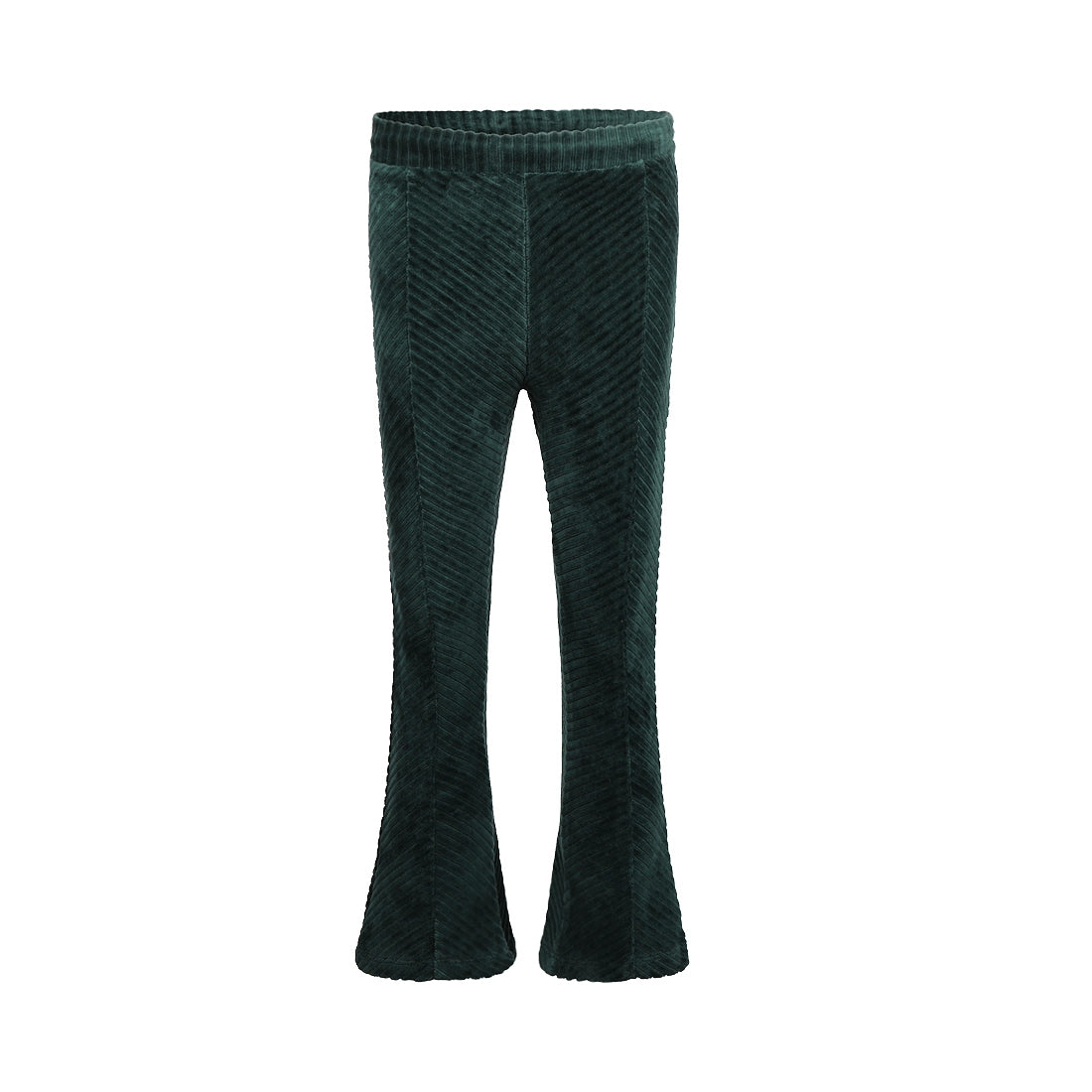 Koko Noko Flared Broek "Rib" Dark Green Q52961