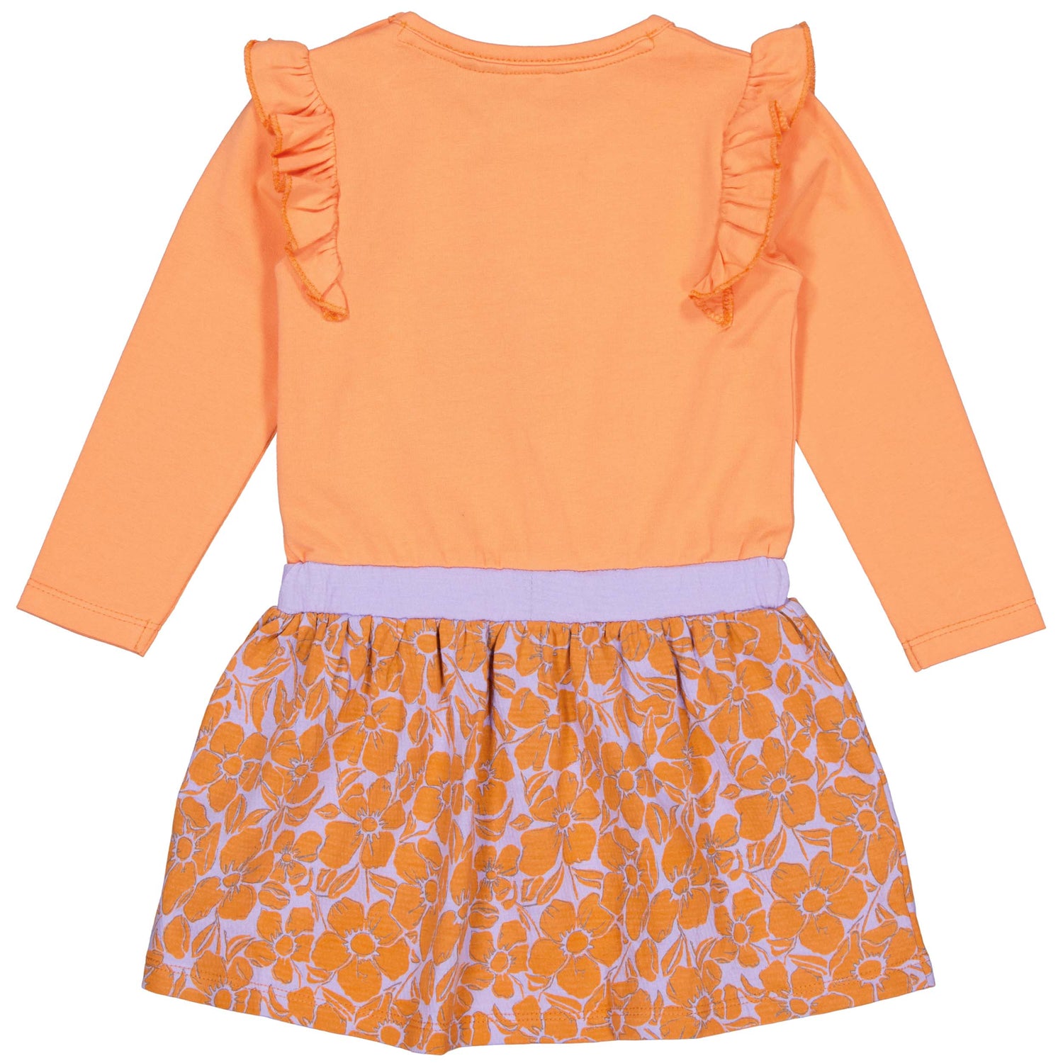 Quapi Jurk Mabel Oranje Flower QW241MABEL