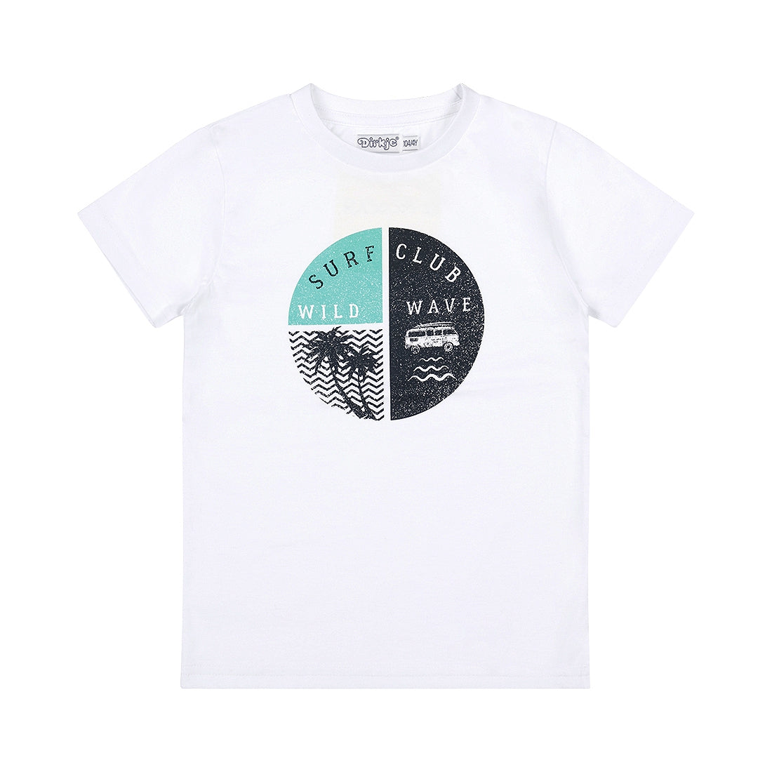 Dirkje T-shirt Palmboom Limited White RX50533