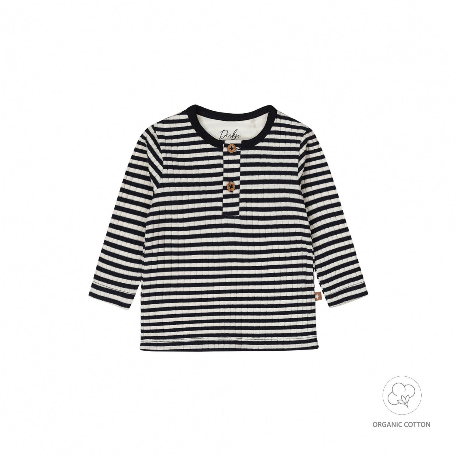 Dirkje Shirt Streep Navy Organic Cotton WN1276